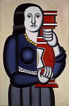 Fernand Leger-Frau, eine Vase haltend,1928